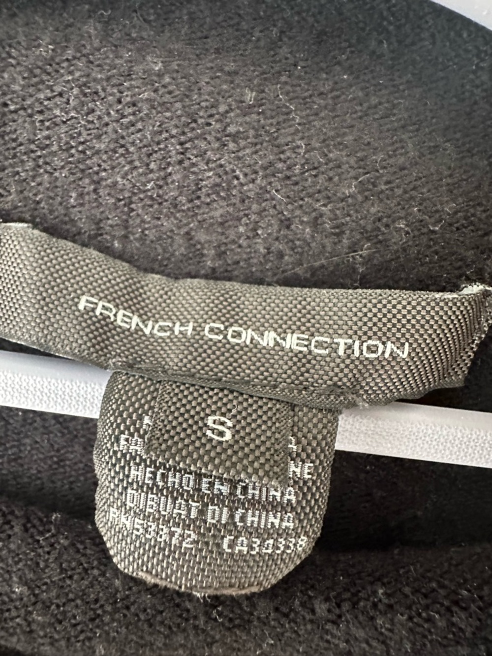 French Connection Black Mock Neck Top - Size Small - Picture 5 of 6